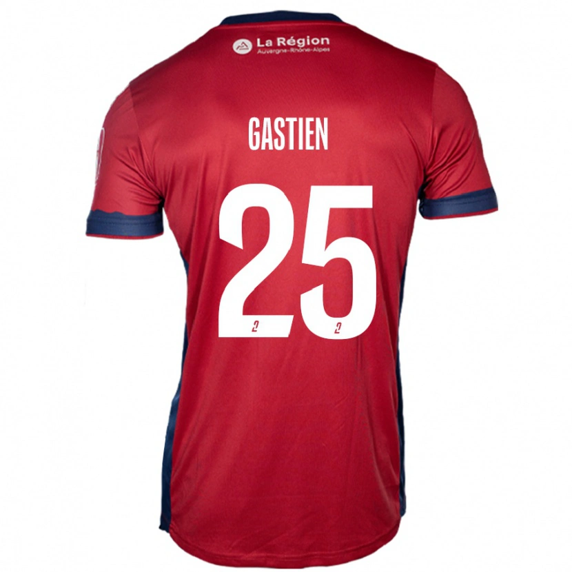 Danxen Donna Maglia Johan Gastien #25 Borgogna Chiaro Kit Gara Home 2024/25 Maglietta