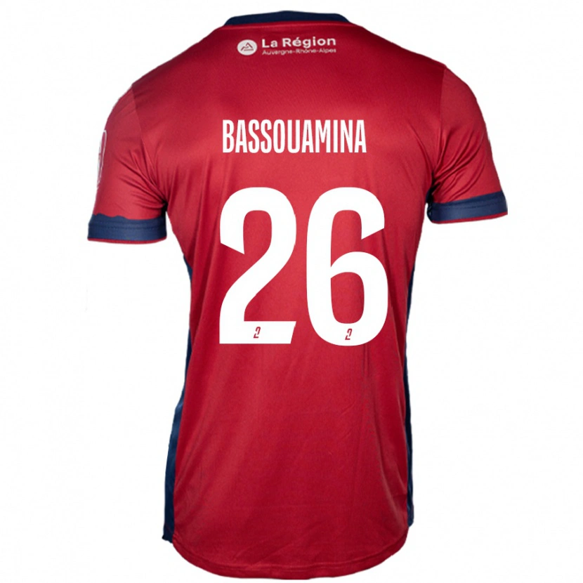 Danxen Donna Maglia Mons Bassouamina #26 Borgogna Chiaro Kit Gara Home 2024/25 Maglietta