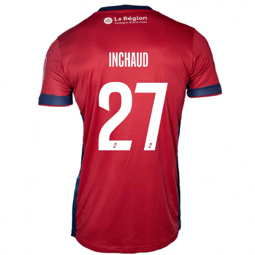 Danxen Donna Maglia Marks Inchaud #27 Borgogna Chiaro Kit Gara Home 2024/25 Maglietta