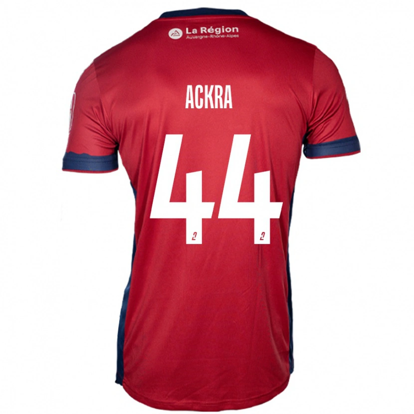 Danxen Donna Maglia Allan Ackra #44 Borgogna Chiaro Kit Gara Home 2024/25 Maglietta
