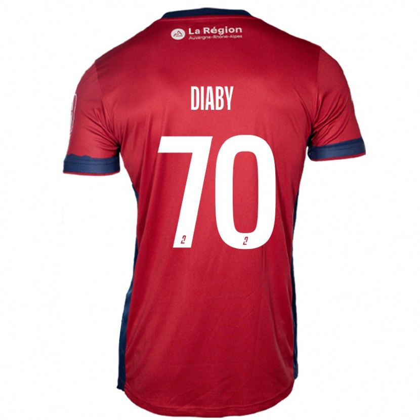 Danxen Donna Maglia Yadaly Diaby #70 Borgogna Chiaro Kit Gara Home 2024/25 Maglietta