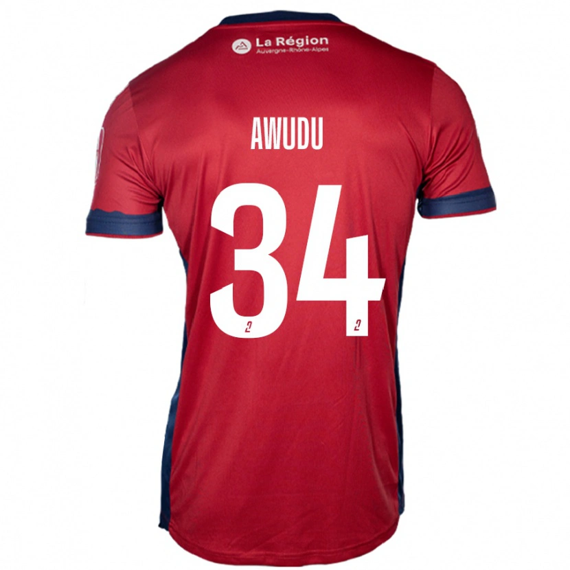 Danxen Donna Maglia Sumaila Awudu #34 Borgogna Chiaro Kit Gara Home 2024/25 Maglietta