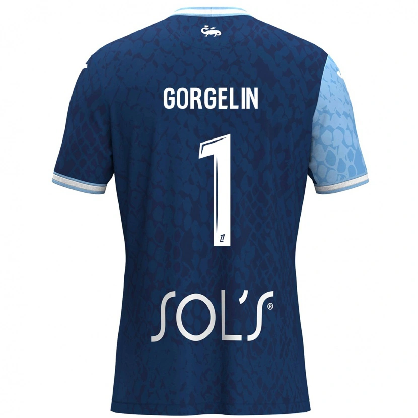 Danxen Donna Maglia Mathieu Gorgelin #1 Azzurro Blu Scuro Kit Gara Home 2024/25 Maglietta