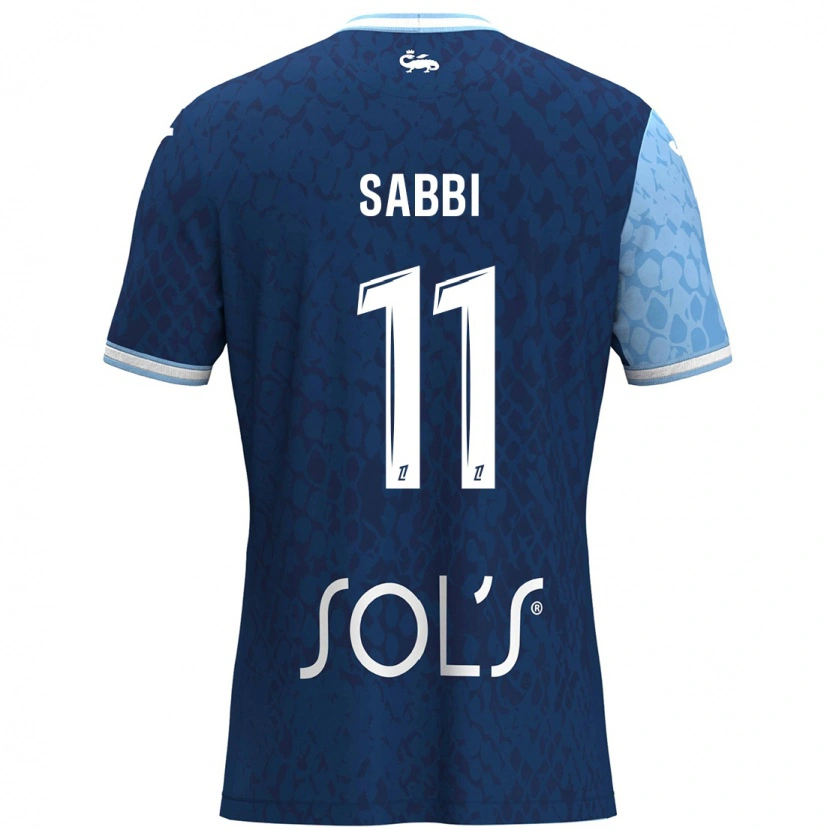 Danxen Donna Maglia Emmanuel Sabbi #11 Azzurro Blu Scuro Kit Gara Home 2024/25 Maglietta
