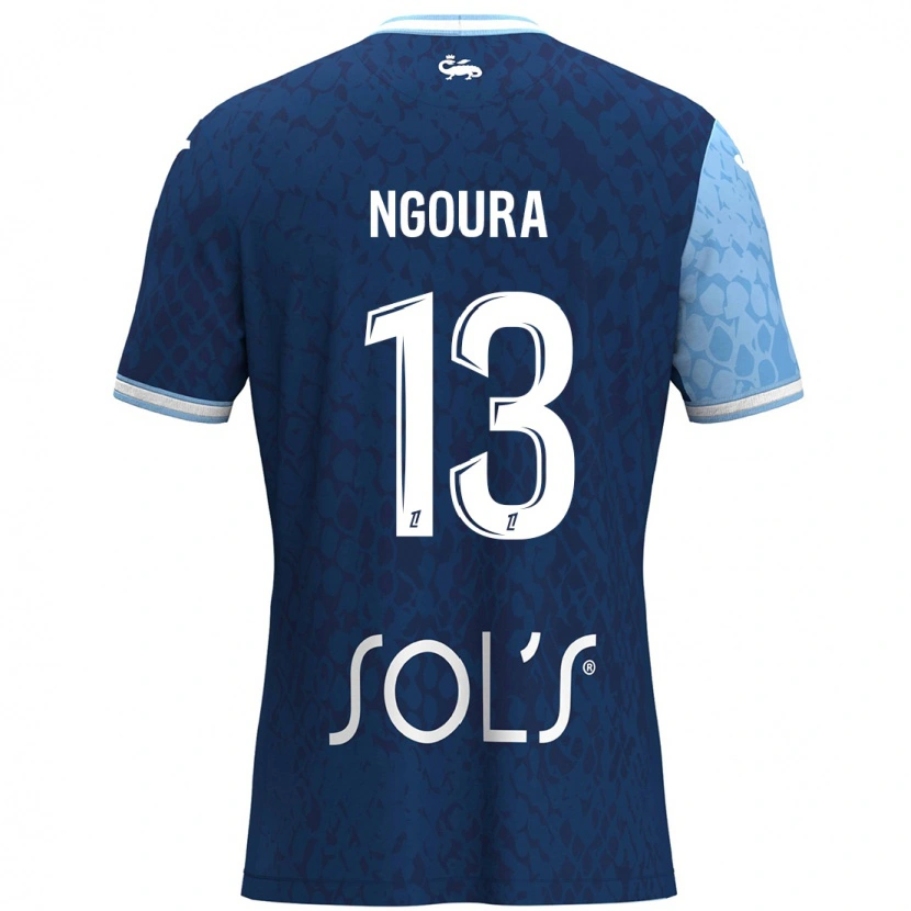 Danxen Donna Maglia Steve Ngoura #13 Azzurro Blu Scuro Kit Gara Home 2024/25 Maglietta