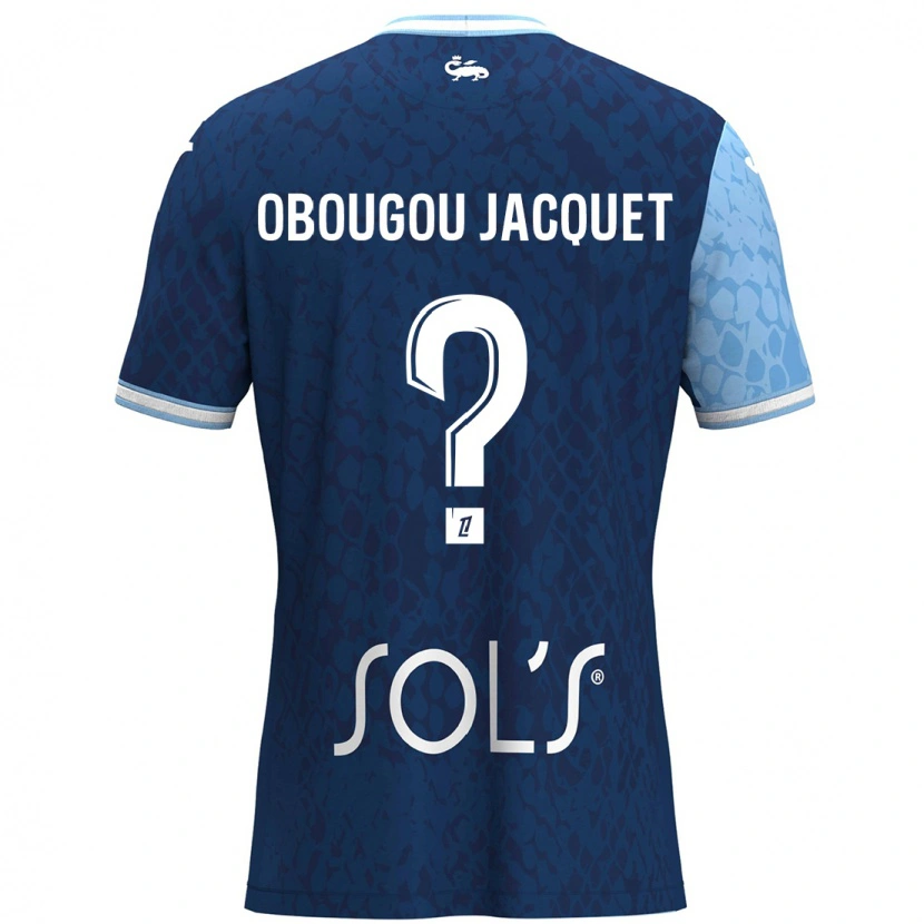 Danxen Donna Maglia Noam Obougou Jacquet #0 Azzurro Blu Scuro Kit Gara Home 2024/25 Maglietta