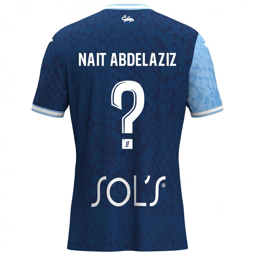 Danxen Donna Maglia Elias Naït Abdelaziz #0 Azzurro Blu Scuro Kit Gara Home 2024/25 Maglietta