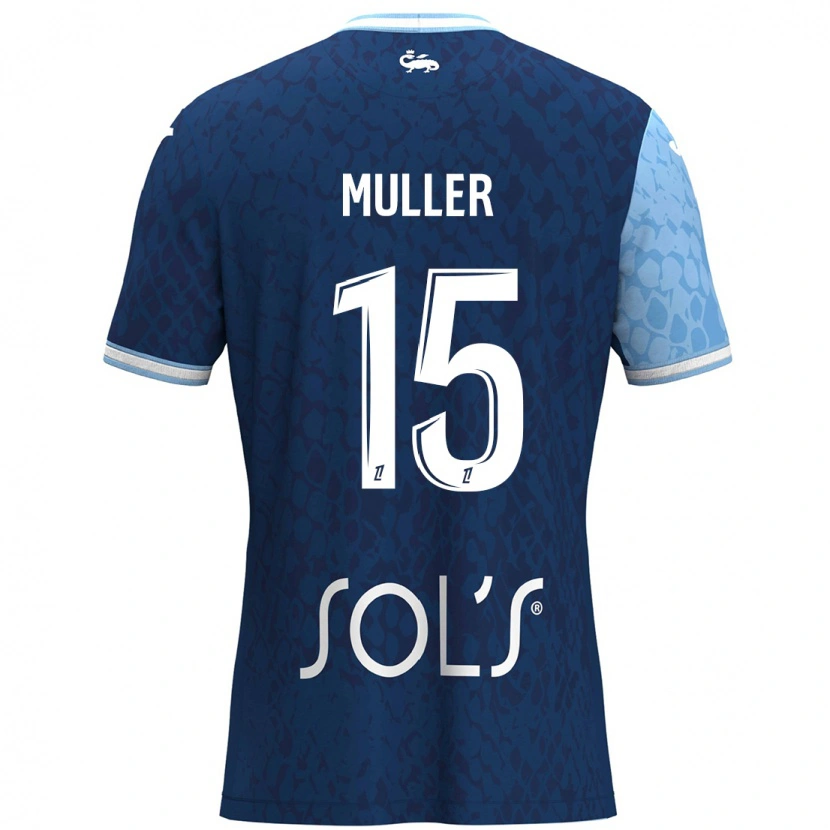 Danxen Donna Maglia Laura Muller #15 Azzurro Blu Scuro Kit Gara Home 2024/25 Maglietta
