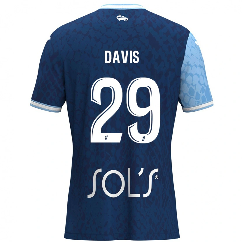 Danxen Donna Maglia Deja Davis #29 Azzurro Blu Scuro Kit Gara Home 2024/25 Maglietta