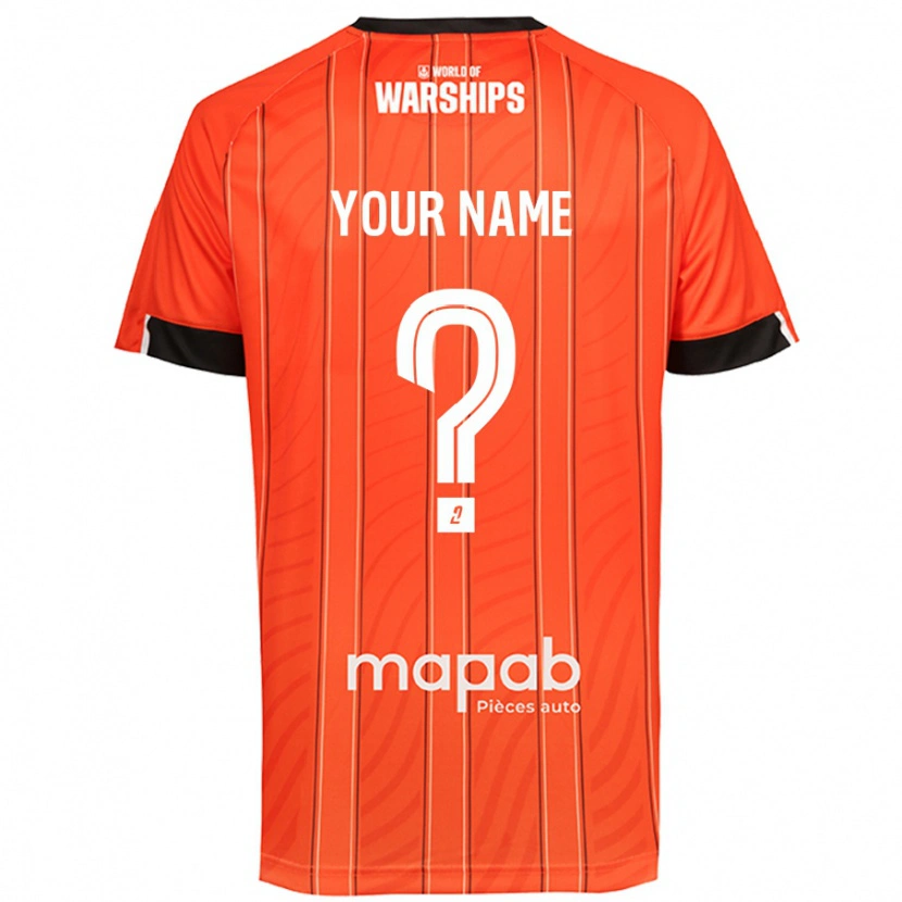 Danxen Donna Maglia Il Tuo Nome #0 Arancione Kit Gara Home 2024/25 Maglietta