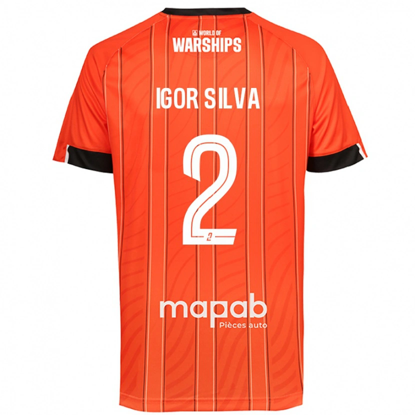 Danxen Donna Maglia Igor Silva #2 Arancione Kit Gara Home 2024/25 Maglietta