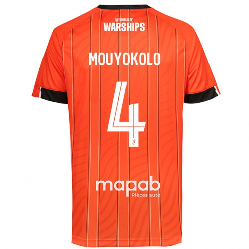 Danxen Donna Maglia Loris Mouyokolo #4 Arancione Kit Gara Home 2024/25 Maglietta