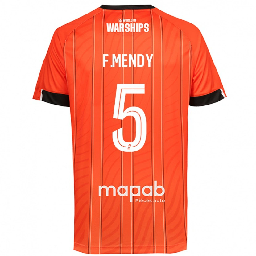 Danxen Donna Maglia Formose Mendy #5 Arancione Kit Gara Home 2024/25 Maglietta