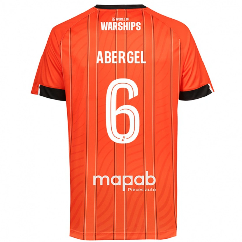 Danxen Donna Maglia Laurent Abergel #6 Arancione Kit Gara Home 2024/25 Maglietta