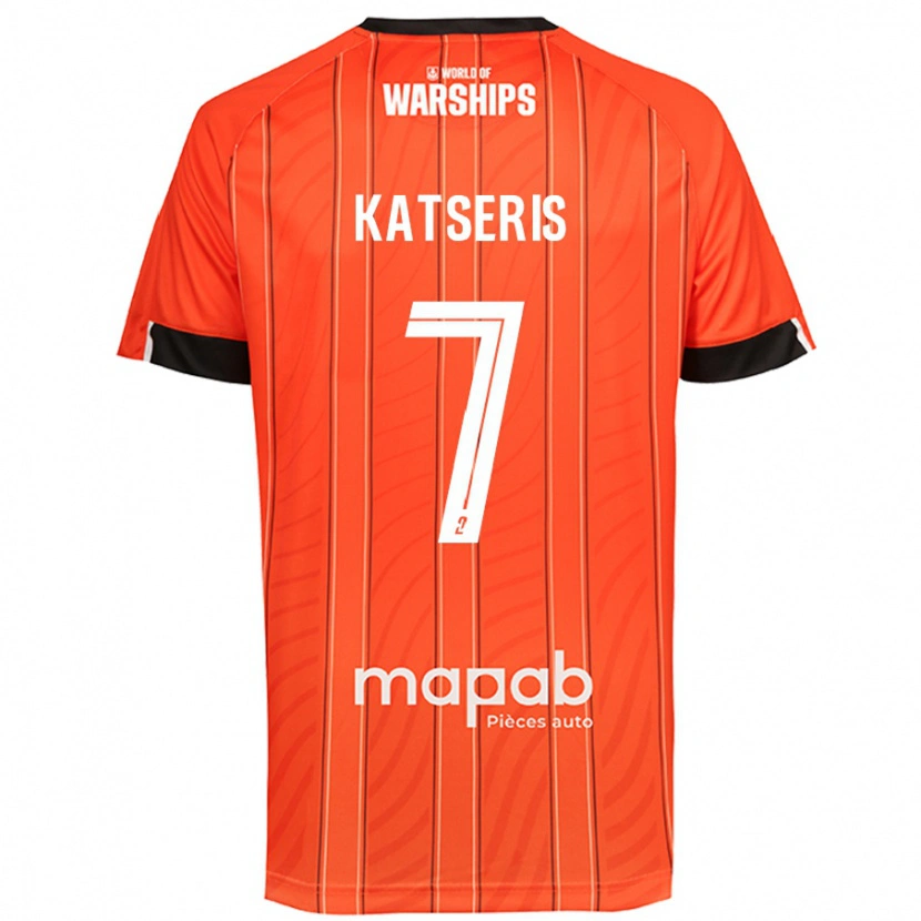 Danxen Donna Maglia Panos Katseris #7 Arancione Kit Gara Home 2024/25 Maglietta