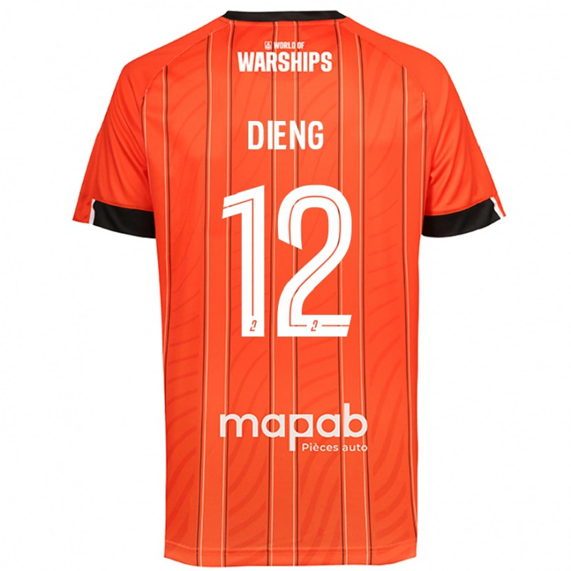 Danxen Donna Maglia Bamba Dieng #12 Arancione Kit Gara Home 2024/25 Maglietta