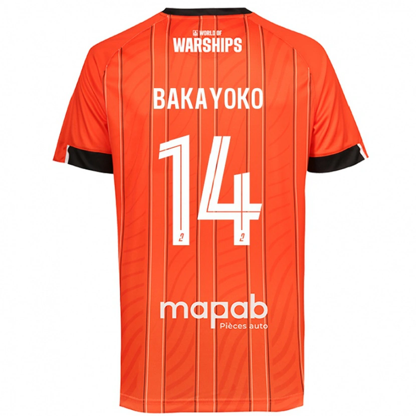 Danxen Donna Maglia Tiemoué Bakayoko #14 Arancione Kit Gara Home 2024/25 Maglietta