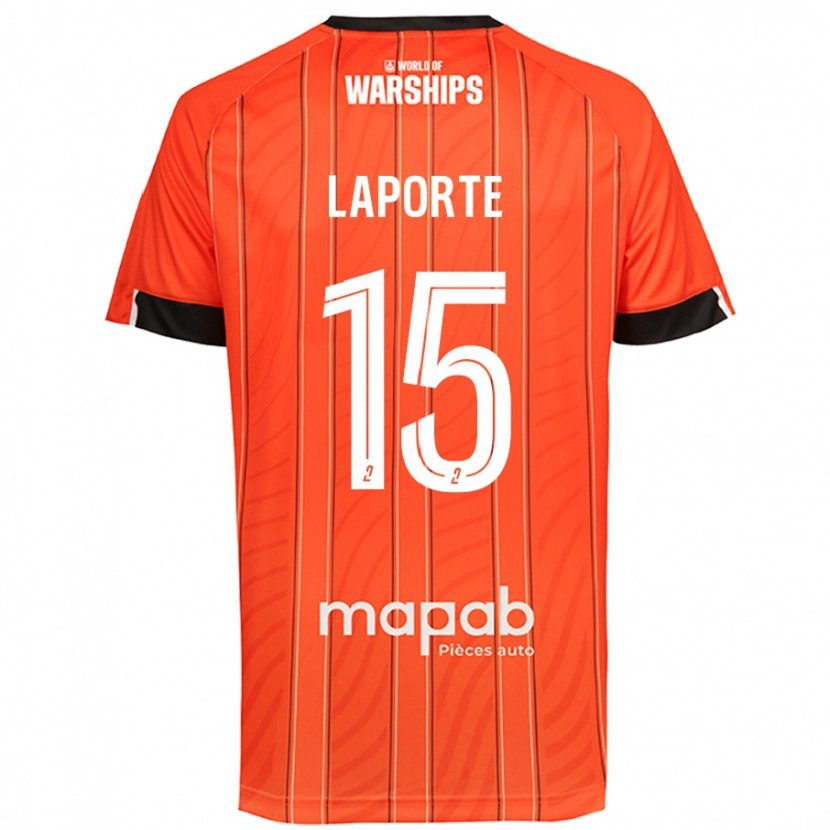 Danxen Donna Maglia Julien Laporte #15 Arancione Kit Gara Home 2024/25 Maglietta