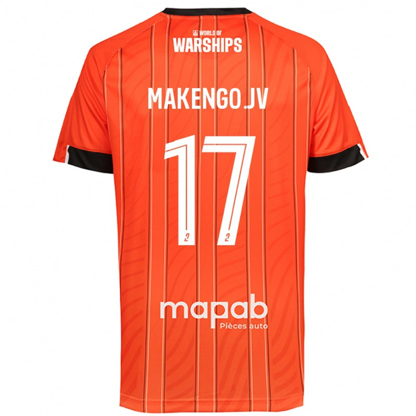 Danxen Donna Maglia Jean-Victor Makengo #17 Arancione Kit Gara Home 2024/25 Maglietta