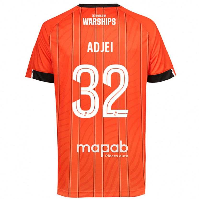 Danxen Donna Maglia Nathaniel Adjei #32 Arancione Kit Gara Home 2024/25 Maglietta