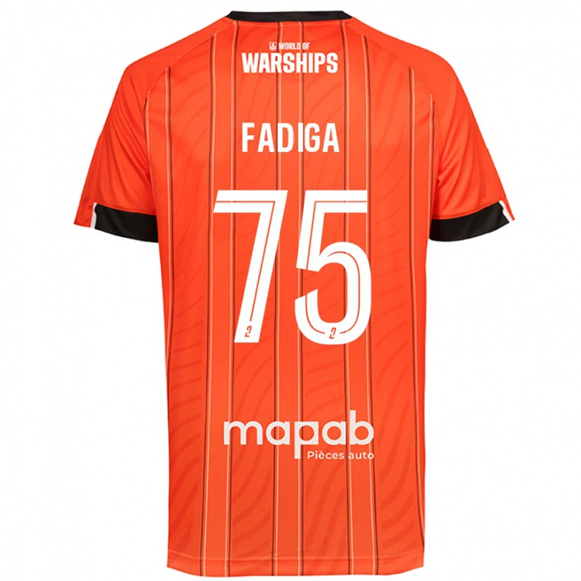 Danxen Donna Maglia Bandiougou Fadiga #75 Arancione Kit Gara Home 2024/25 Maglietta