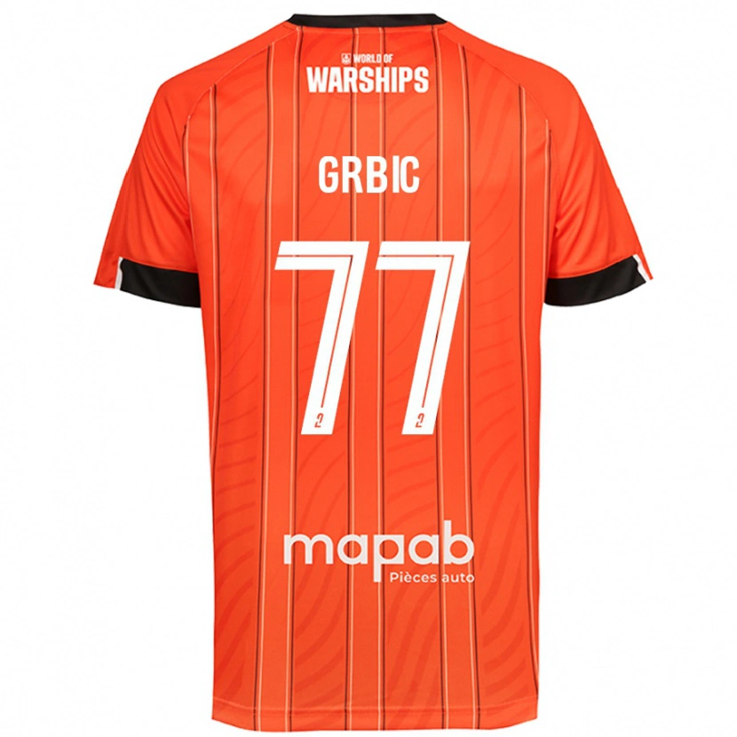 Danxen Donna Maglia Adrian Grbic #77 Arancione Kit Gara Home 2024/25 Maglietta