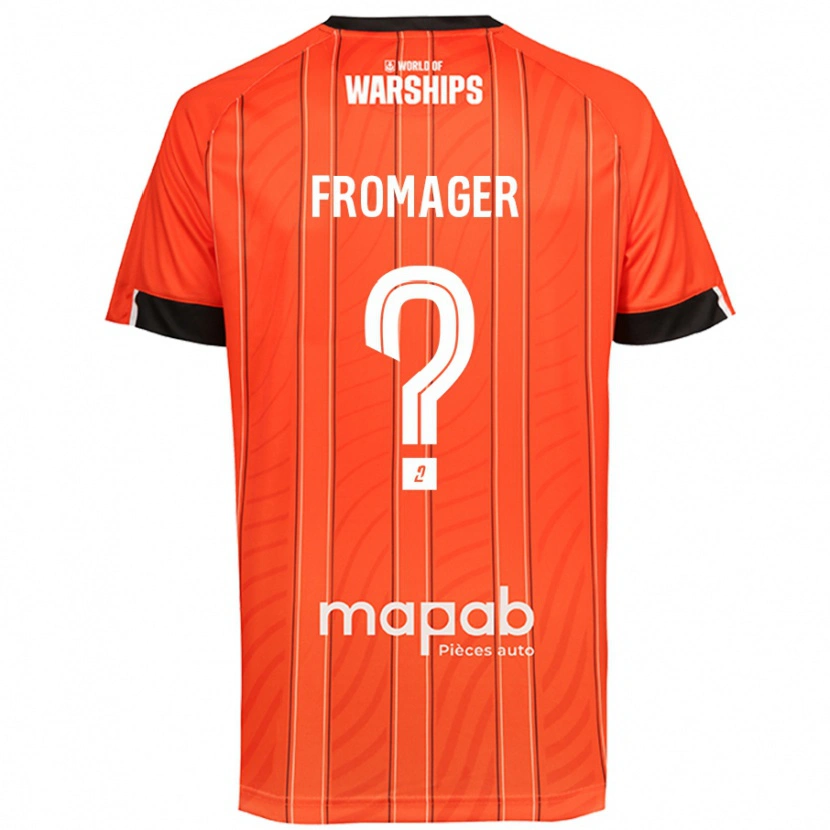 Danxen Donna Maglia Côme Fromager #0 Arancione Kit Gara Home 2024/25 Maglietta