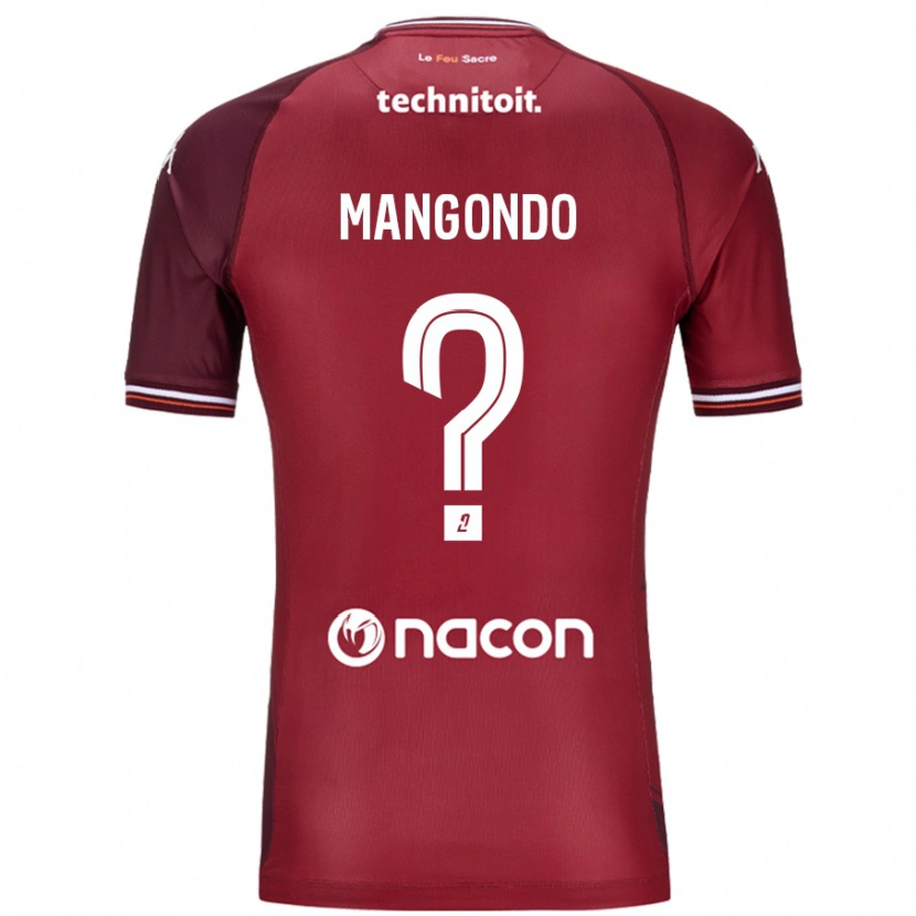 Danxen Donna Maglia Joseph Mangondo #0 Rosso Granata Kit Gara Home 2024/25 Maglietta