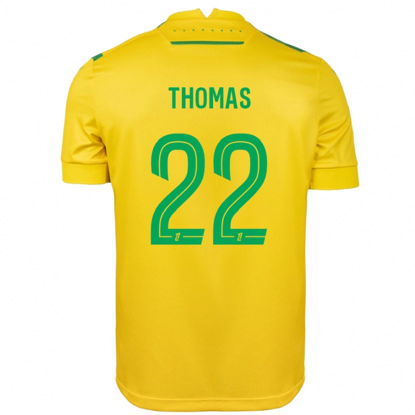 Danxen Donna Maglia Sorba Thomas #22 Giallo Verde Kit Gara Home 2024/25 Maglietta