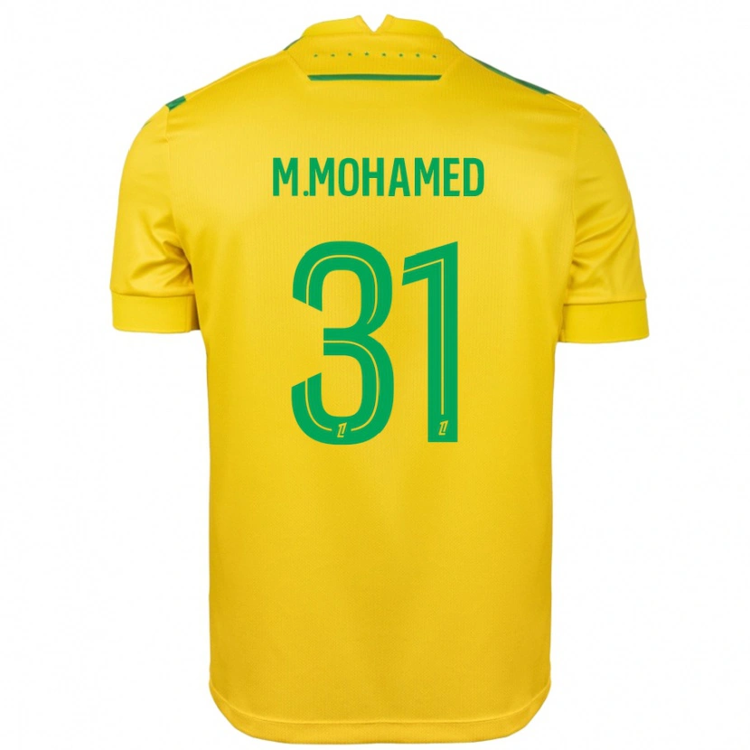 Danxen Donna Maglia Mostafa Mohamed #31 Giallo Verde Kit Gara Home 2024/25 Maglietta