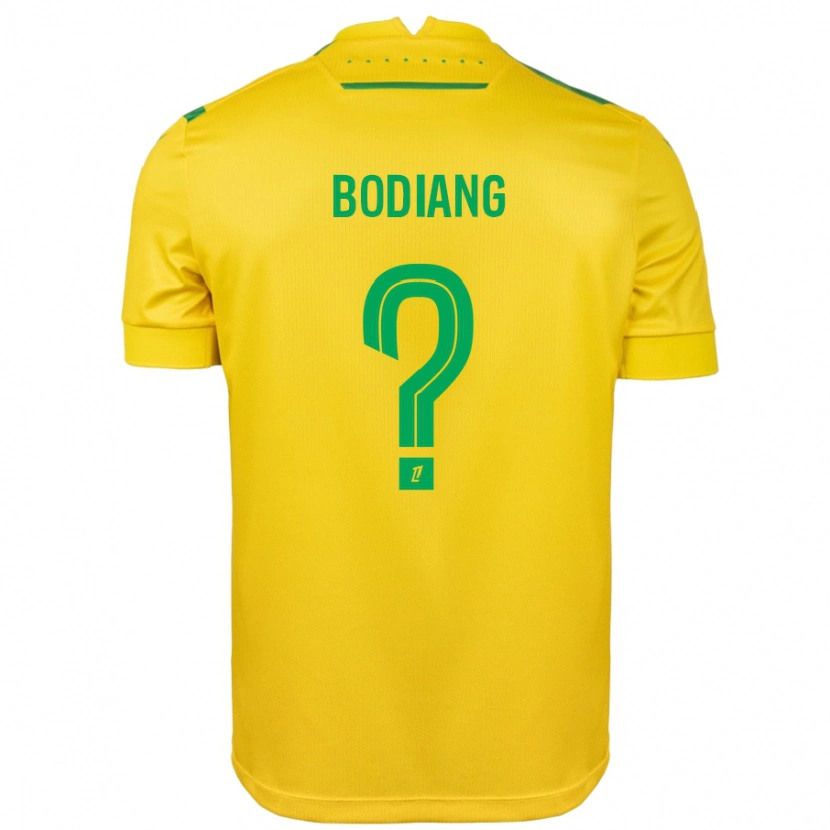 Danxen Donna Maglia Moutanabi Bodiang #0 Giallo Verde Kit Gara Home 2024/25 Maglietta