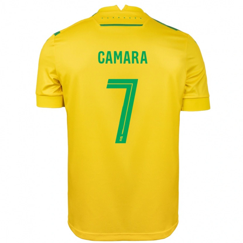 Danxen Donna Maglia Mohamed Camara #7 Giallo Verde Kit Gara Home 2024/25 Maglietta