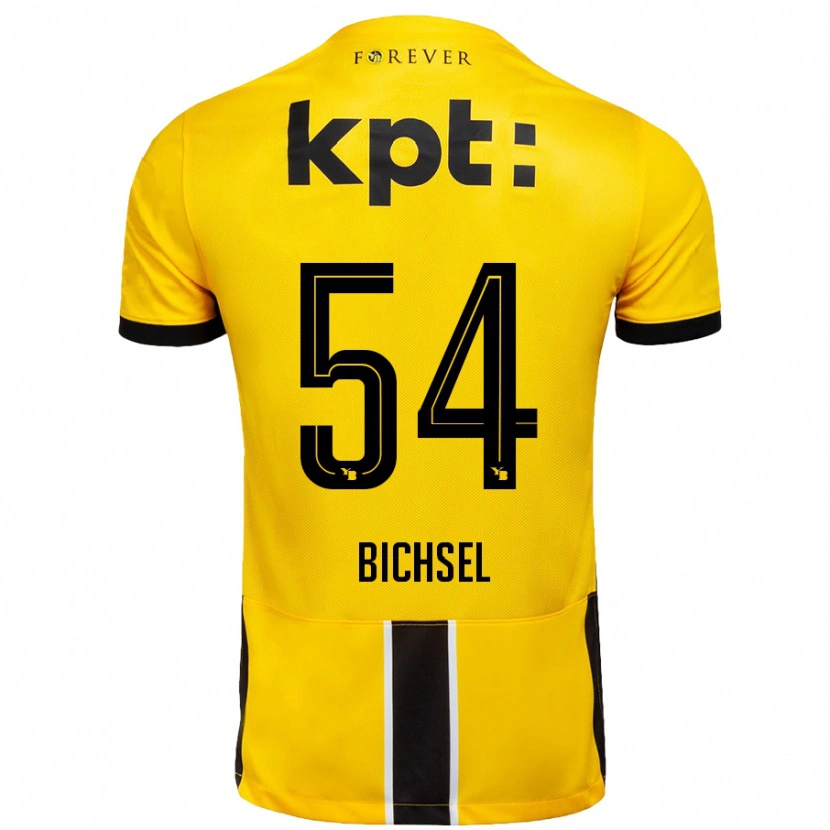 Danxen Donna Maglia Joel Bichsel #54 Giallo Nero Kit Gara Home 2024/25 Maglietta