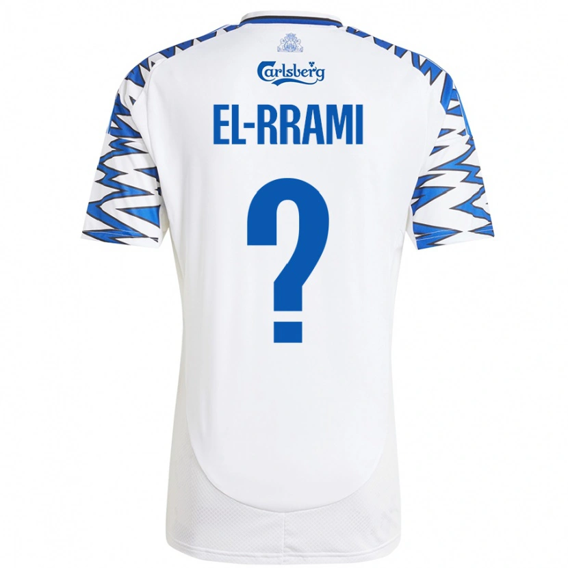 Danxen Donna Maglia Jamil El-Rrami #0 Bianco Azzurro Kit Gara Home 2024/25 Maglietta