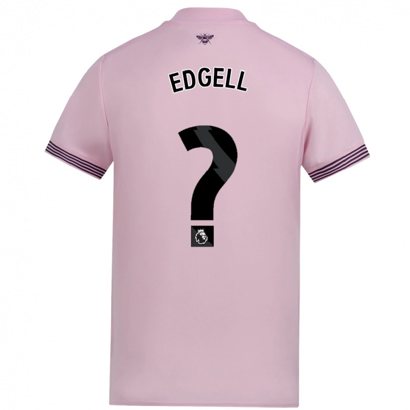 Danxen Donna Maglia Vincent Edgell #0 Rosa Kit Gara Away 2024/25 Maglietta