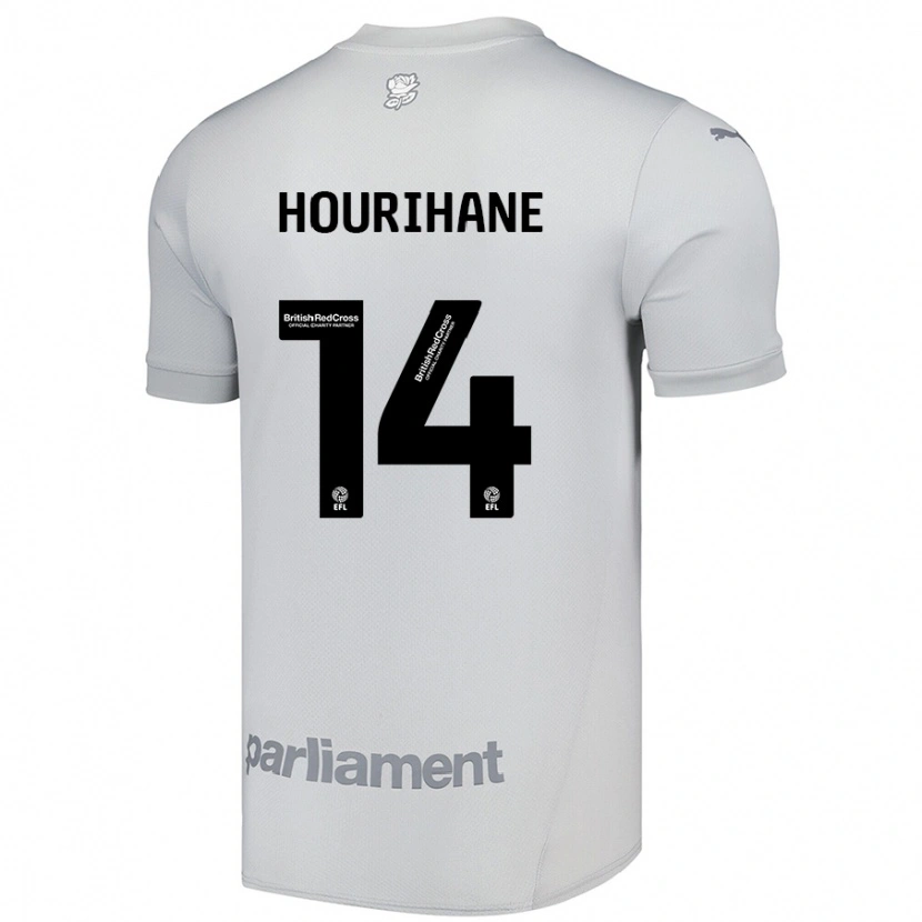 Danxen Donna Maglia Conor Hourihane #14 Grigio Argento Kit Gara Away 2024/25 Maglietta