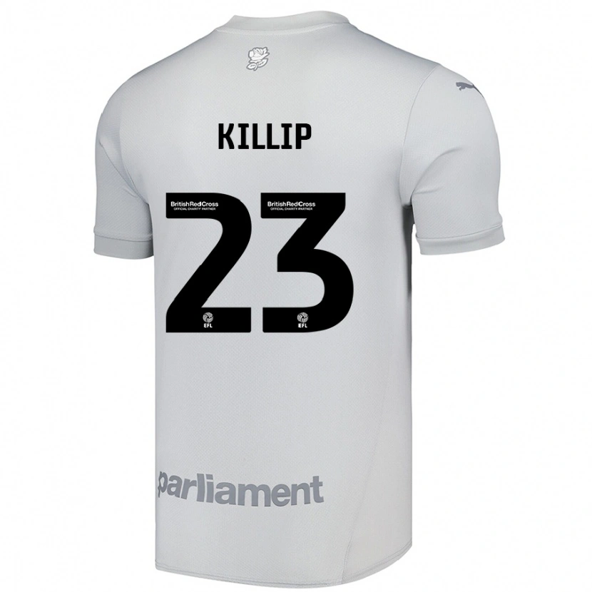 Danxen Donna Maglia Ben Killip #23 Grigio Argento Kit Gara Away 2024/25 Maglietta