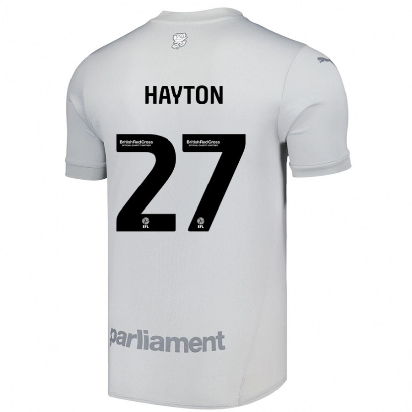 Danxen Donna Maglia Adam Hayton #27 Grigio Argento Kit Gara Away 2024/25 Maglietta