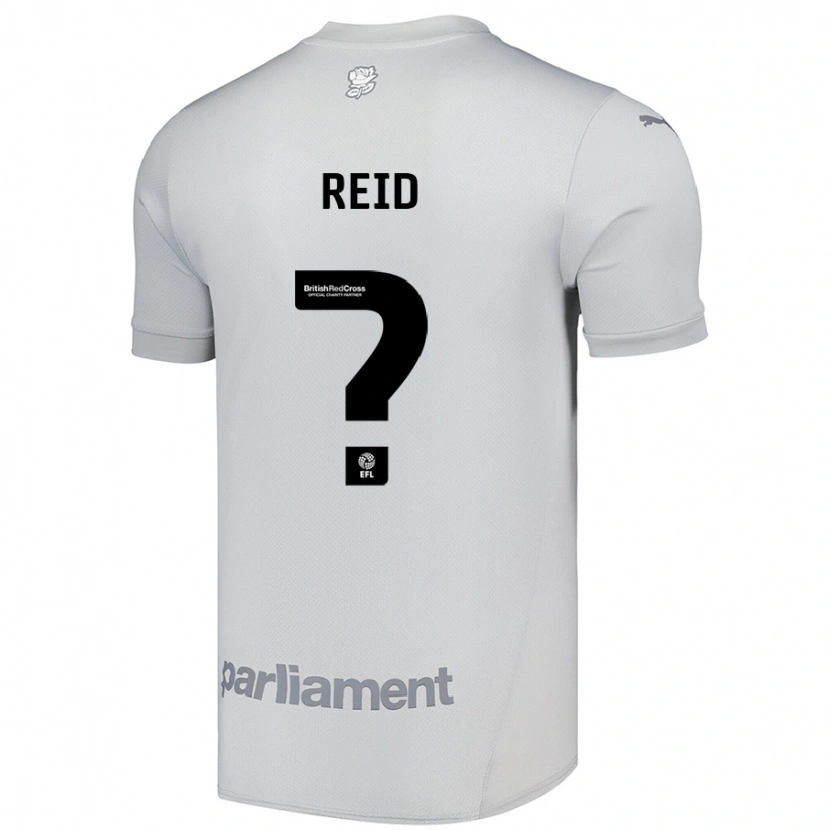 Danxen Donna Maglia Kallum Reid #0 Grigio Argento Kit Gara Away 2024/25 Maglietta