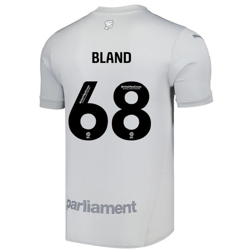 Danxen Donna Maglia Jonathan Bland #68 Grigio Argento Kit Gara Away 2024/25 Maglietta