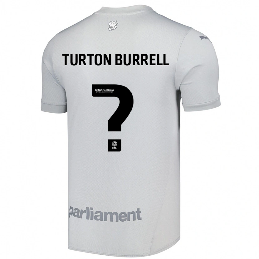 Danxen Donna Maglia Melissa Turton-Burrell #0 Grigio Argento Kit Gara Away 2024/25 Maglietta