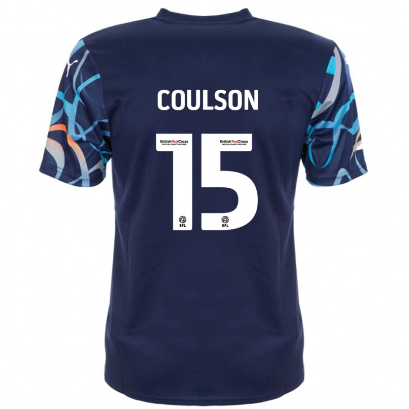 Danxen Donna Maglia Hayden Coulson #15 Blu Navy Kit Gara Away 2024/25 Maglietta