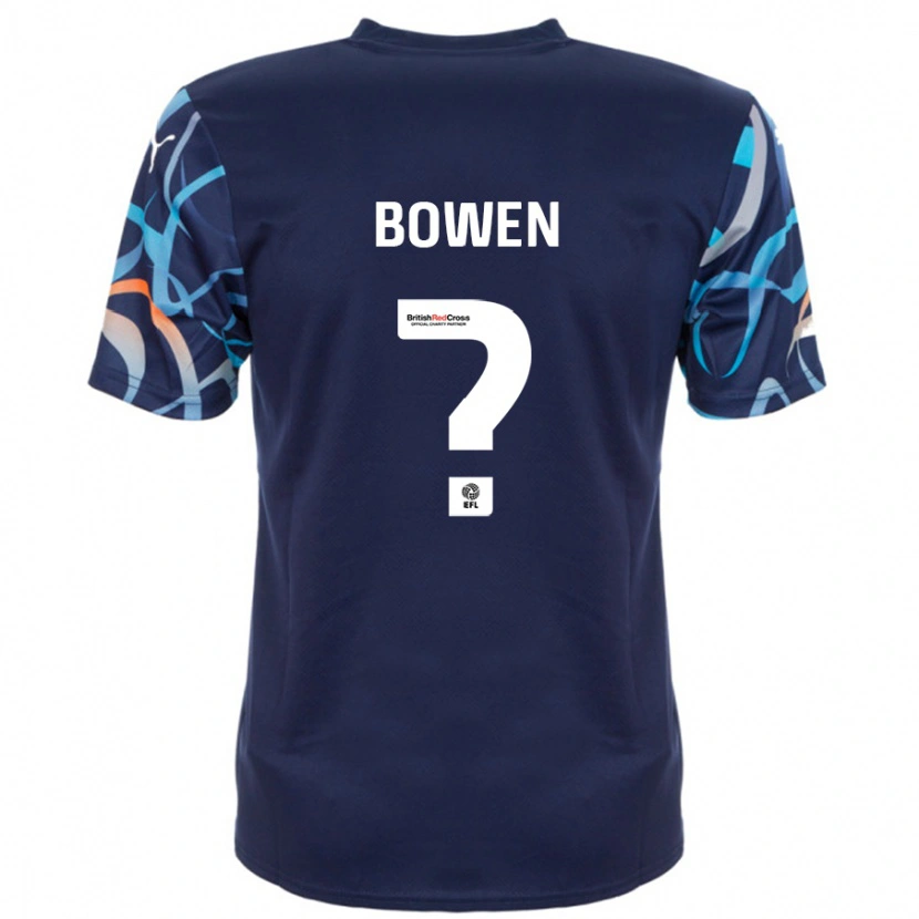 Danxen Donna Maglia Taylor Bowen #0 Blu Navy Kit Gara Away 2024/25 Maglietta