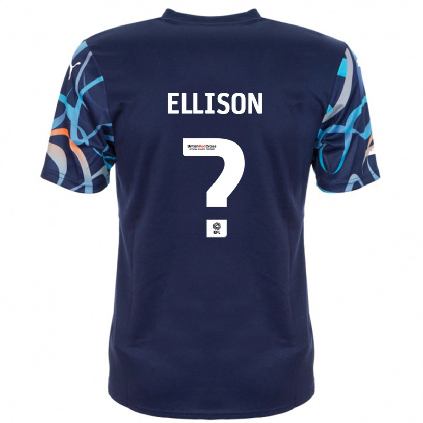 Danxen Donna Maglia Jordyn Ellison #0 Blu Navy Kit Gara Away 2024/25 Maglietta