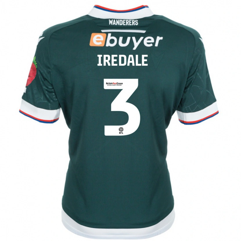 Danxen Donna Maglia Jack Iredale #3 Verde Scuro Kit Gara Away 2024/25 Maglietta