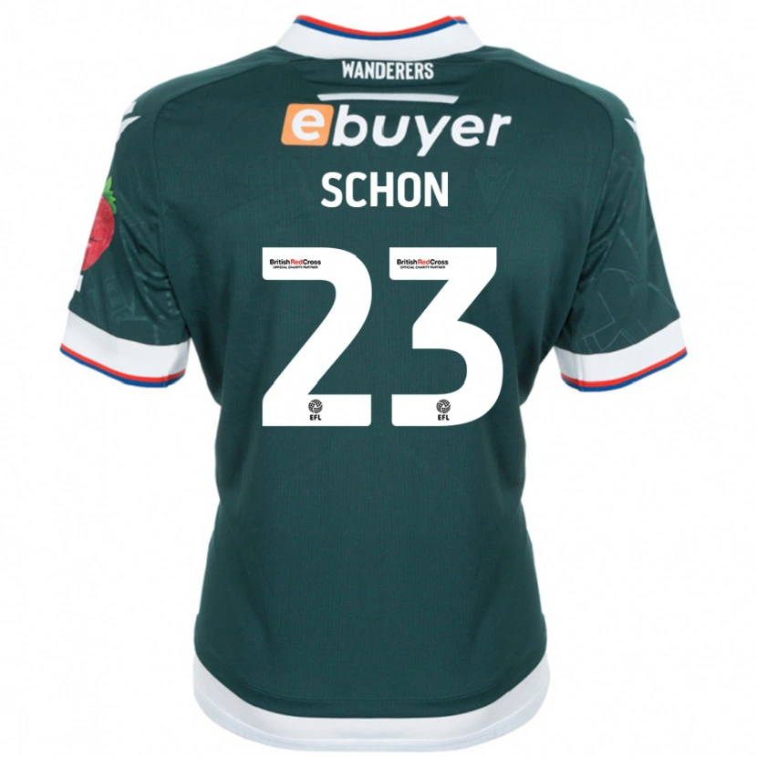 Danxen Donna Maglia Szabolcs Schön #23 Verde Scuro Kit Gara Away 2024/25 Maglietta