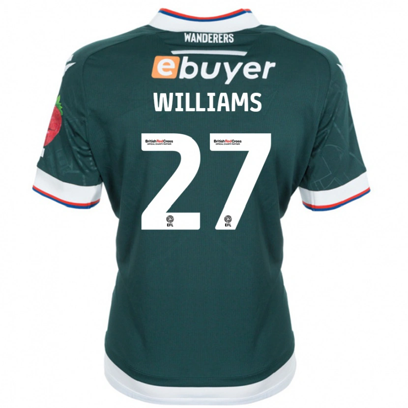 Danxen Donna Maglia Randell Williams #27 Verde Scuro Kit Gara Away 2024/25 Maglietta