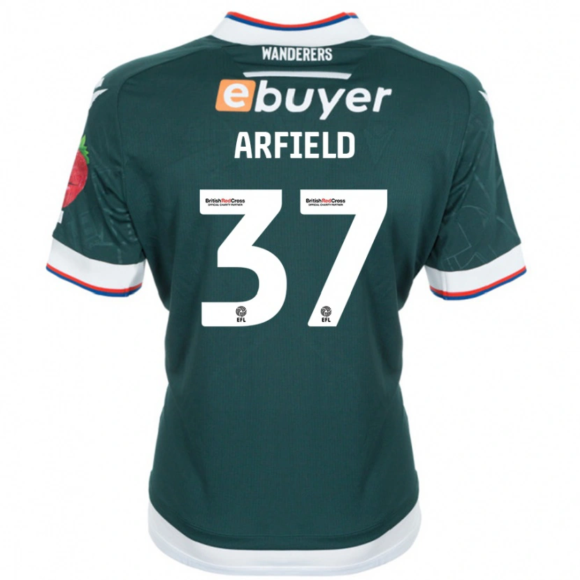 Danxen Donna Maglia Scott Arfield #37 Verde Scuro Kit Gara Away 2024/25 Maglietta