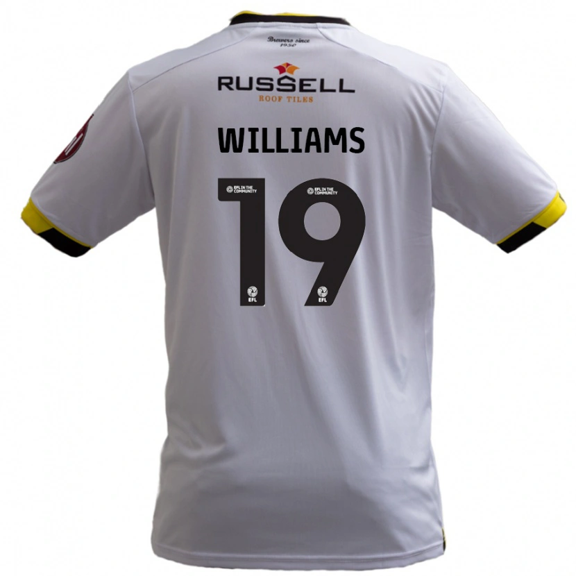 Danxen Donna Maglia Dylan Williams #19 Bianco Kit Gara Away 2024/25 Maglietta