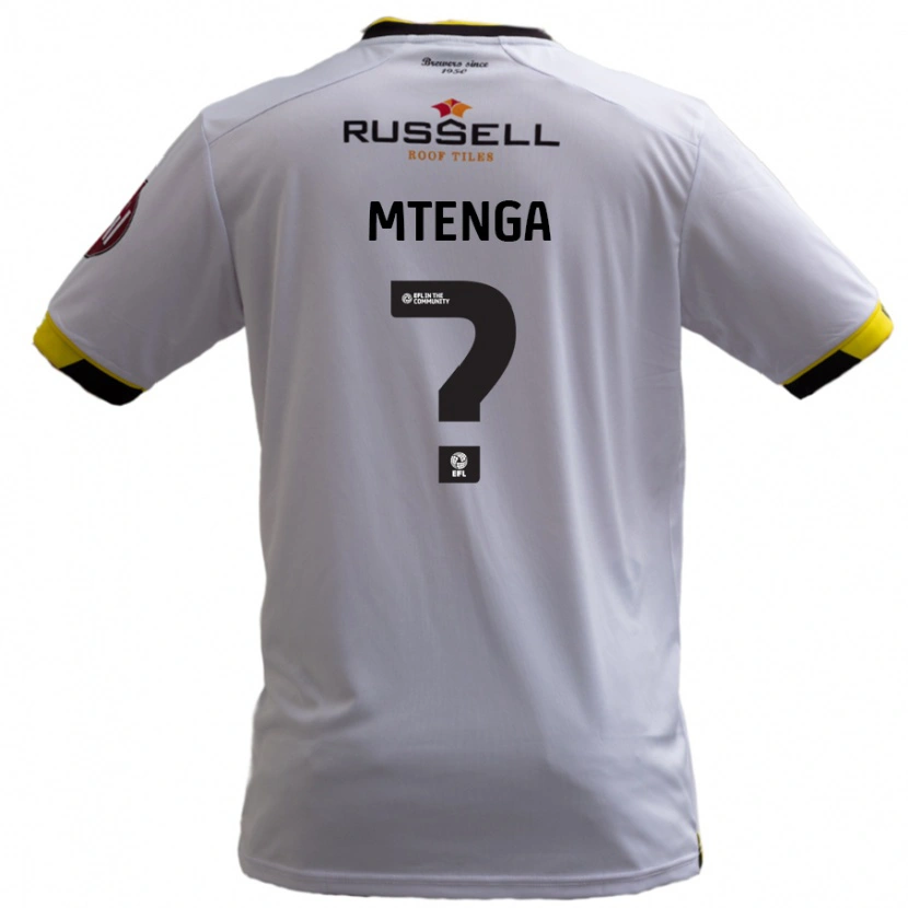 Danxen Donna Maglia Cyprian Mtenga #0 Bianco Kit Gara Away 2024/25 Maglietta